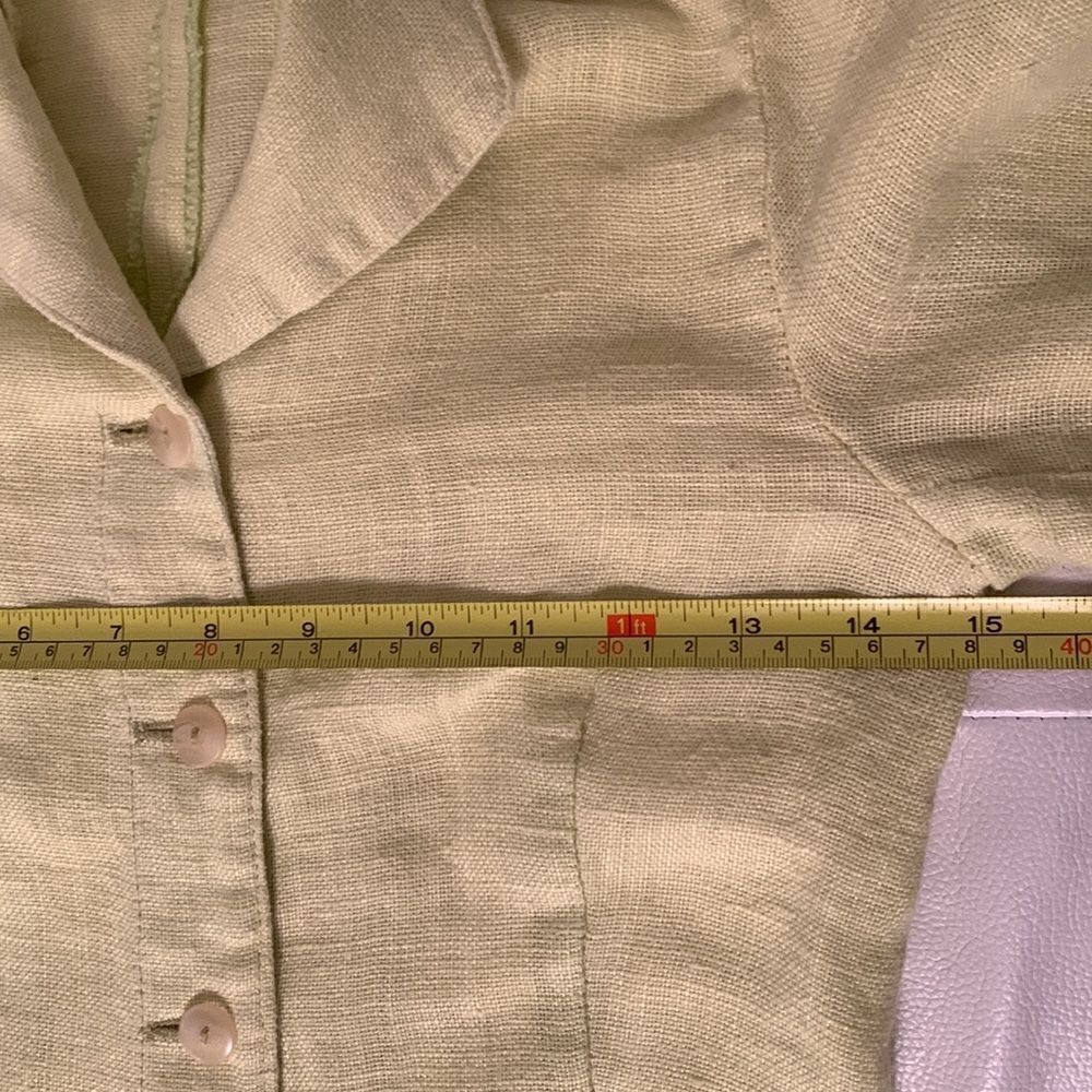 Zara Basic Linen Blazer Size 5 - Picture 4 of 8